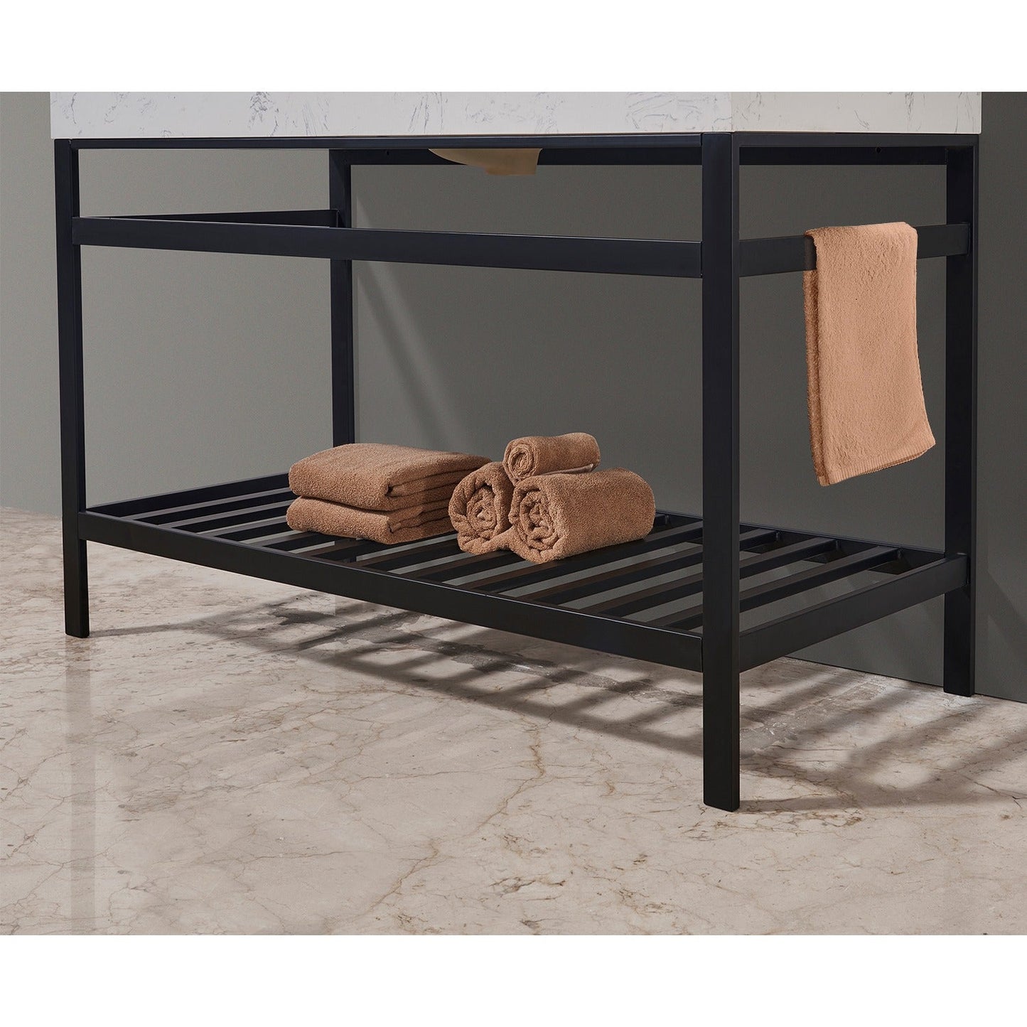 Altair Designs 48" single vanity with top - 68048-AWAP-MB-NM