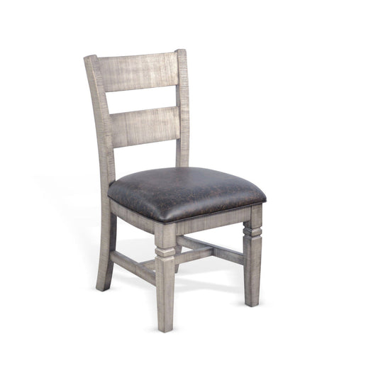 Sunny Designs Homestead Hills - Ladderback Dining Chair (Set of 2) - Tobacco Leaf / Alpine Gray - 1429TA