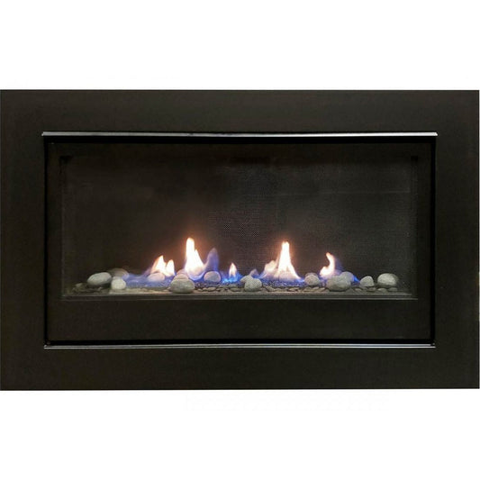 Sierra Flame" Direct Vent Linear with Electronic Ignition Fireplace - BOSTON 36-NG-EI