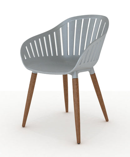 Midtown Concept Cannes White Eucalyptus Indoor Dining Chair - 4PC - SC CANNES GR_WH PAR Price