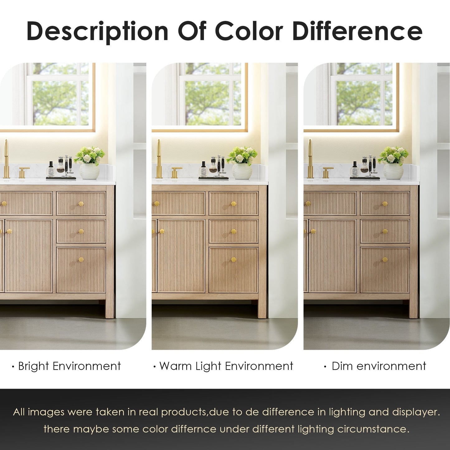 Altair Designs Cerrito 24" single vanity with top - 567024-BK-WH-NM
