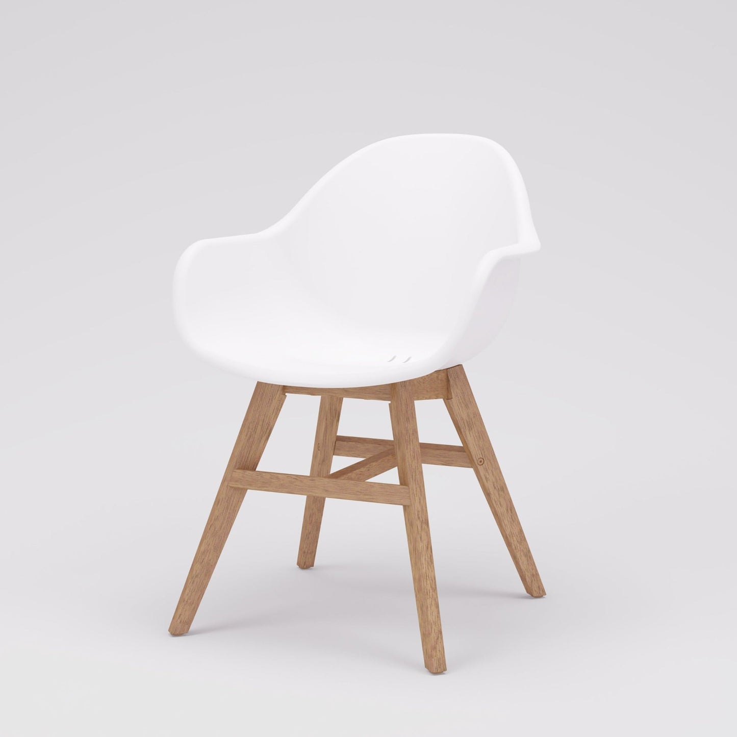 Midtown Concept Arm Indoor Dining Chair - 4PC - SC CON_ARM PAR WHT