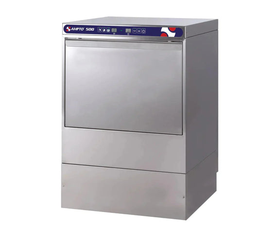 AMPTO Undercounter Dishwasher, door type, front loading, 23-5/8"W, (20/30 or 60) racks/hour capacity, high temp - 500