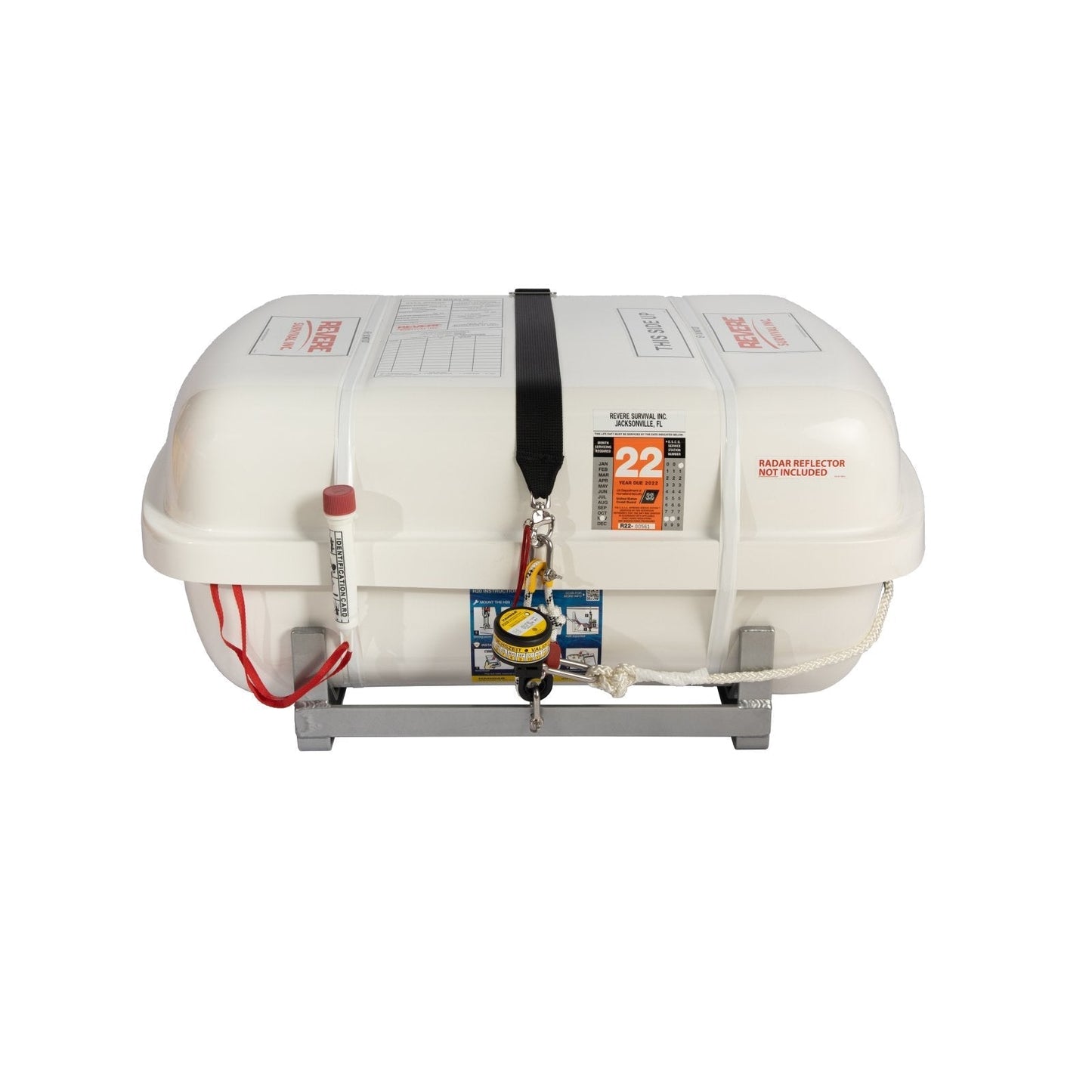 Revere 4-8 Person Low profile USCG/ SOLAS A Life Raft - 45-REV-CGS-4LP-A