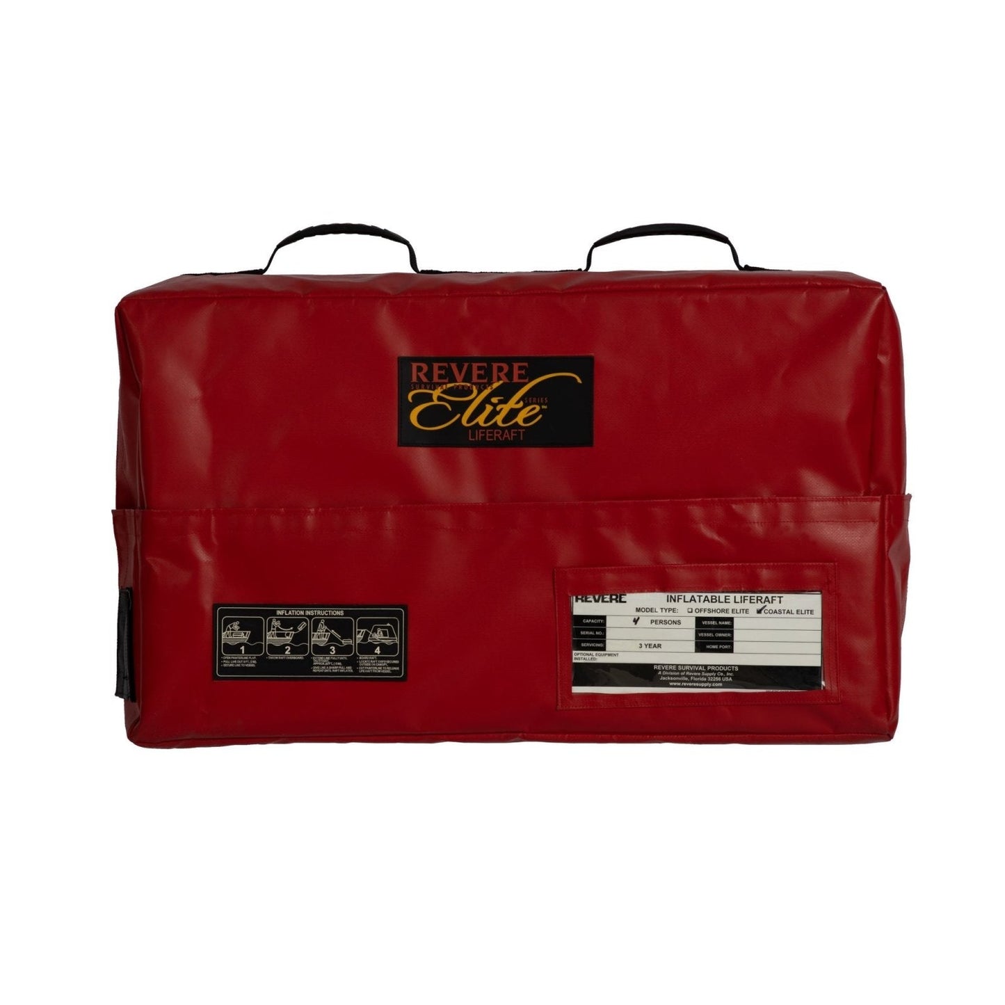 Revere Coastal Elite Life Raft, 4-8 Person - 45-CE4V
