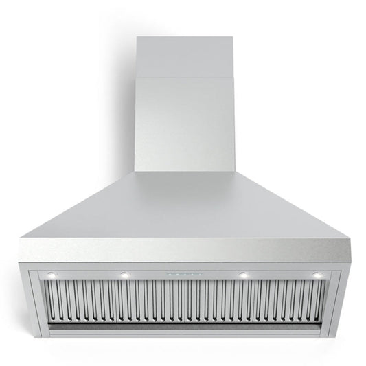 Verona - 48" Designer Chimney Wall Hood- 1200 CFM - 4 Speeds - VECHW48GSS